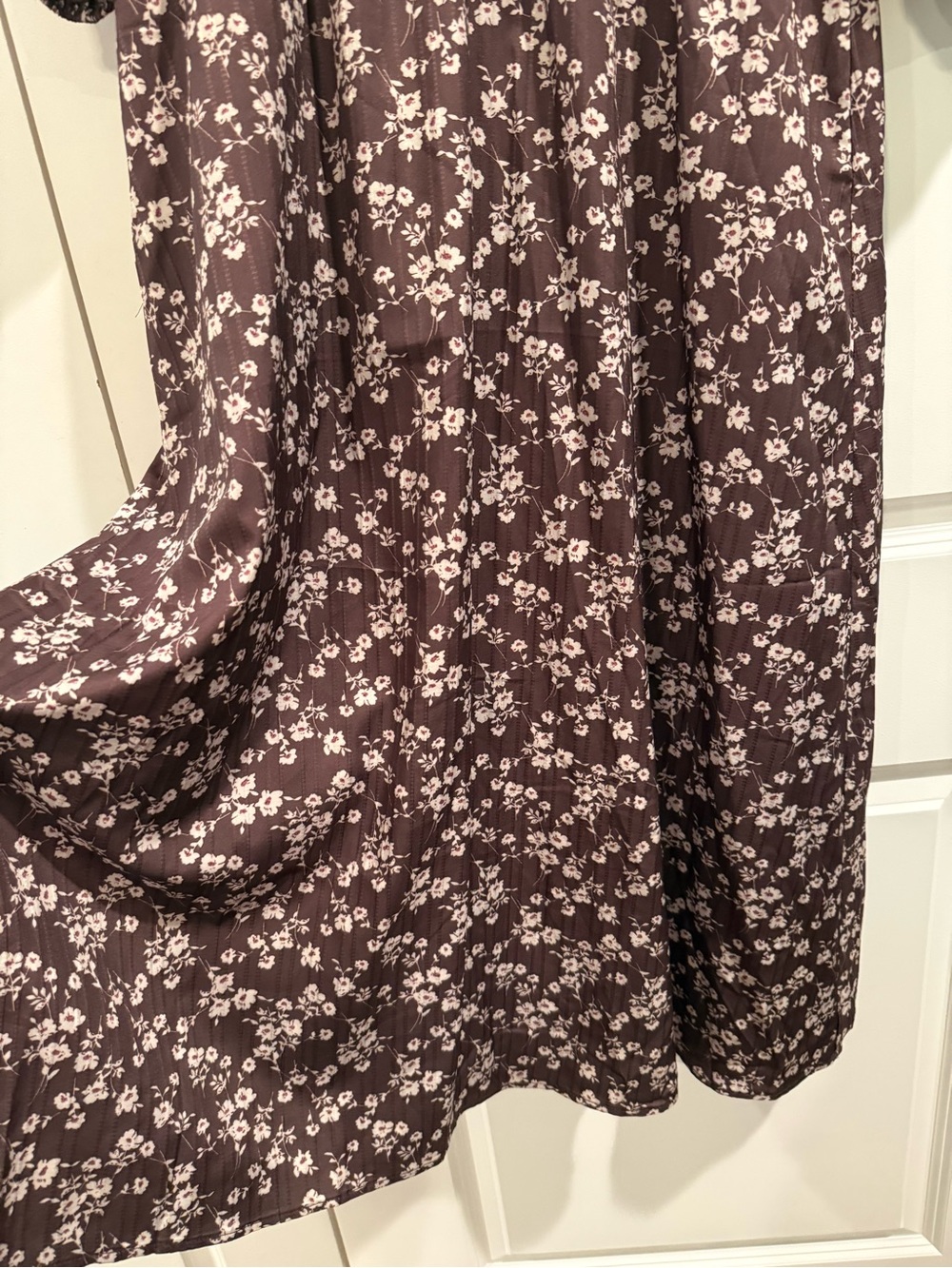 Pologram Brown Floral Maxi Dress with Peter Pan Collar - Picture 2 of 11